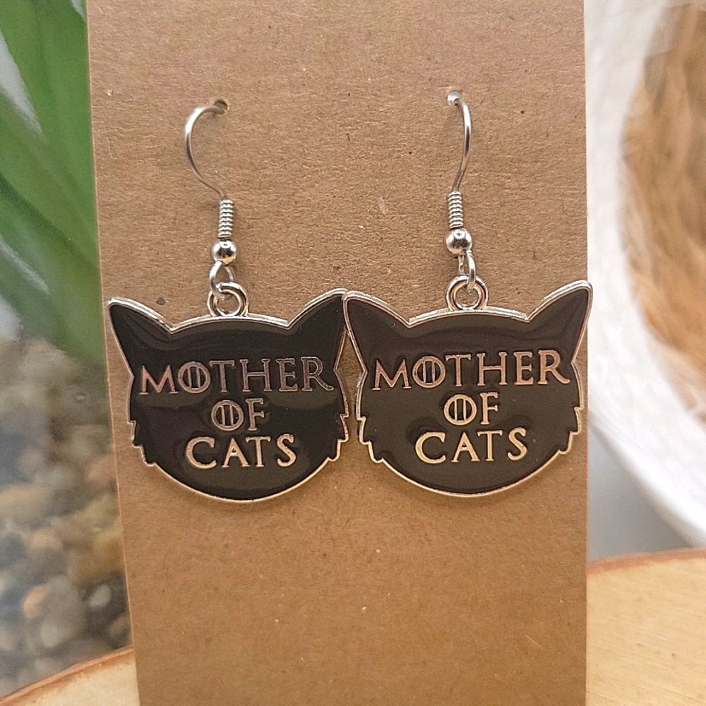 2/$12 Black Cat earrings